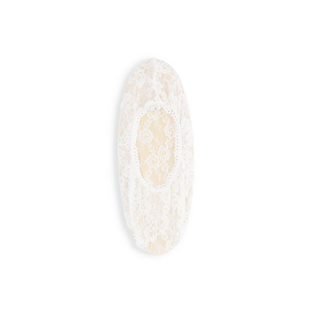 011110000 Stretchy Flower Lace Sockettes S - Image 4