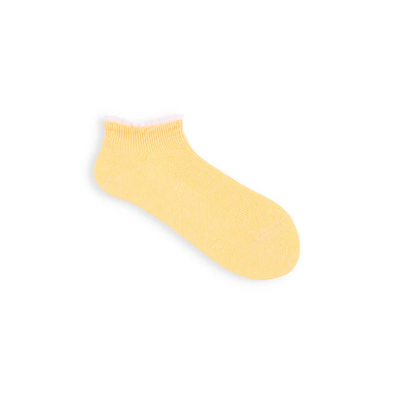 011120134 White Frill Rib Trainer Socks - Image 29
