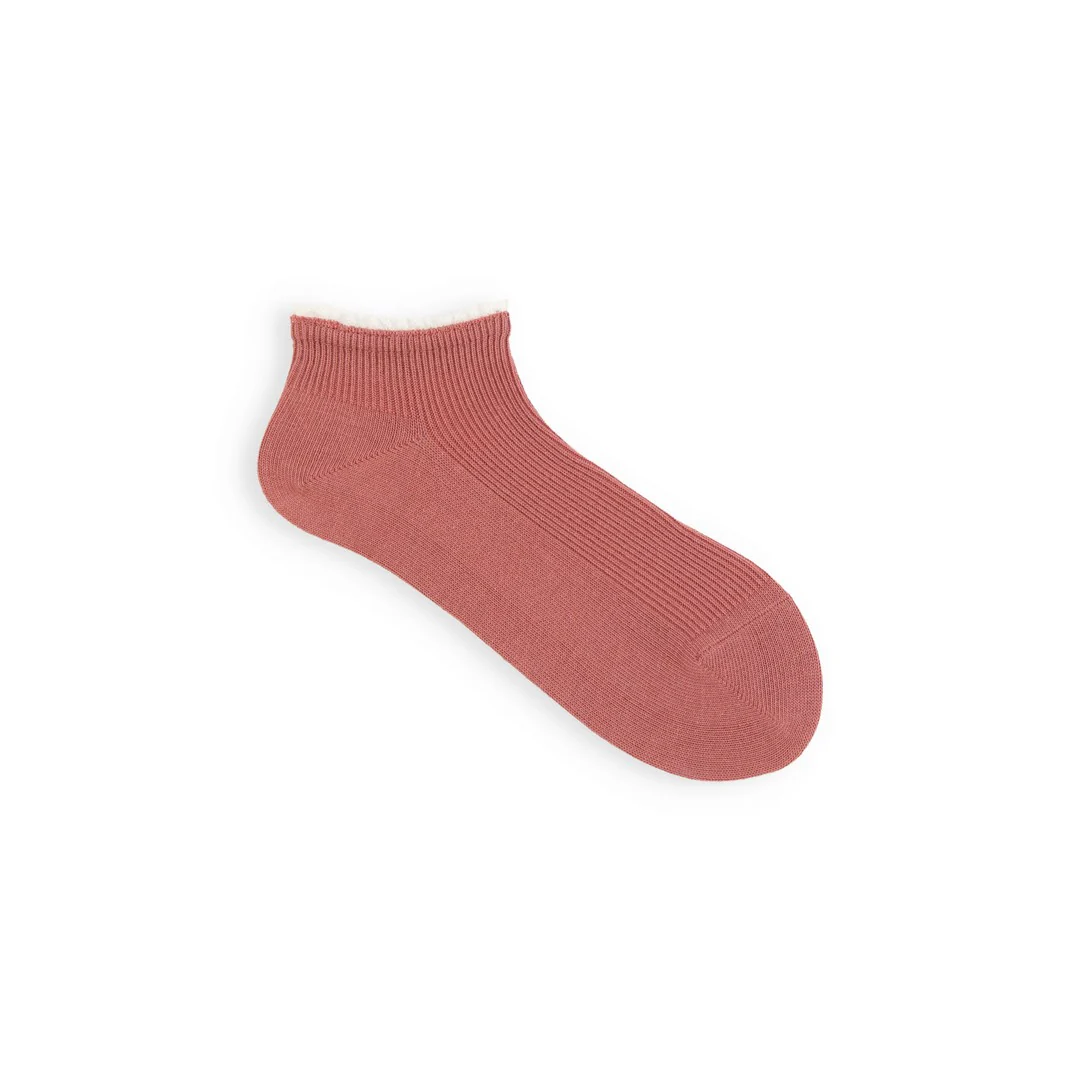 011120134 White Frill Rib Trainer Socks - Image 4