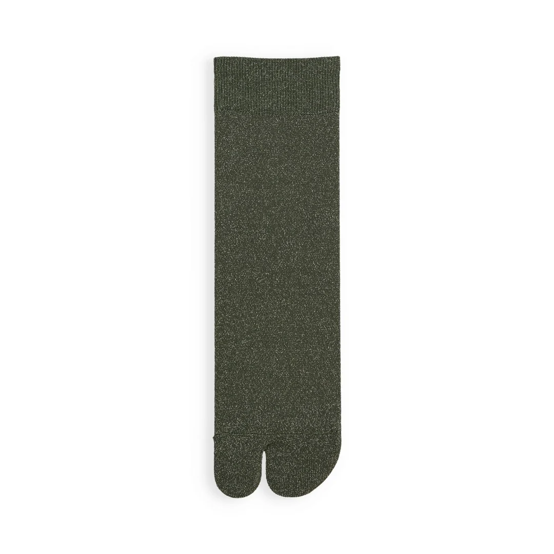 011132662 Fine Sparkly Tabi Low Crew Socks - Image 12