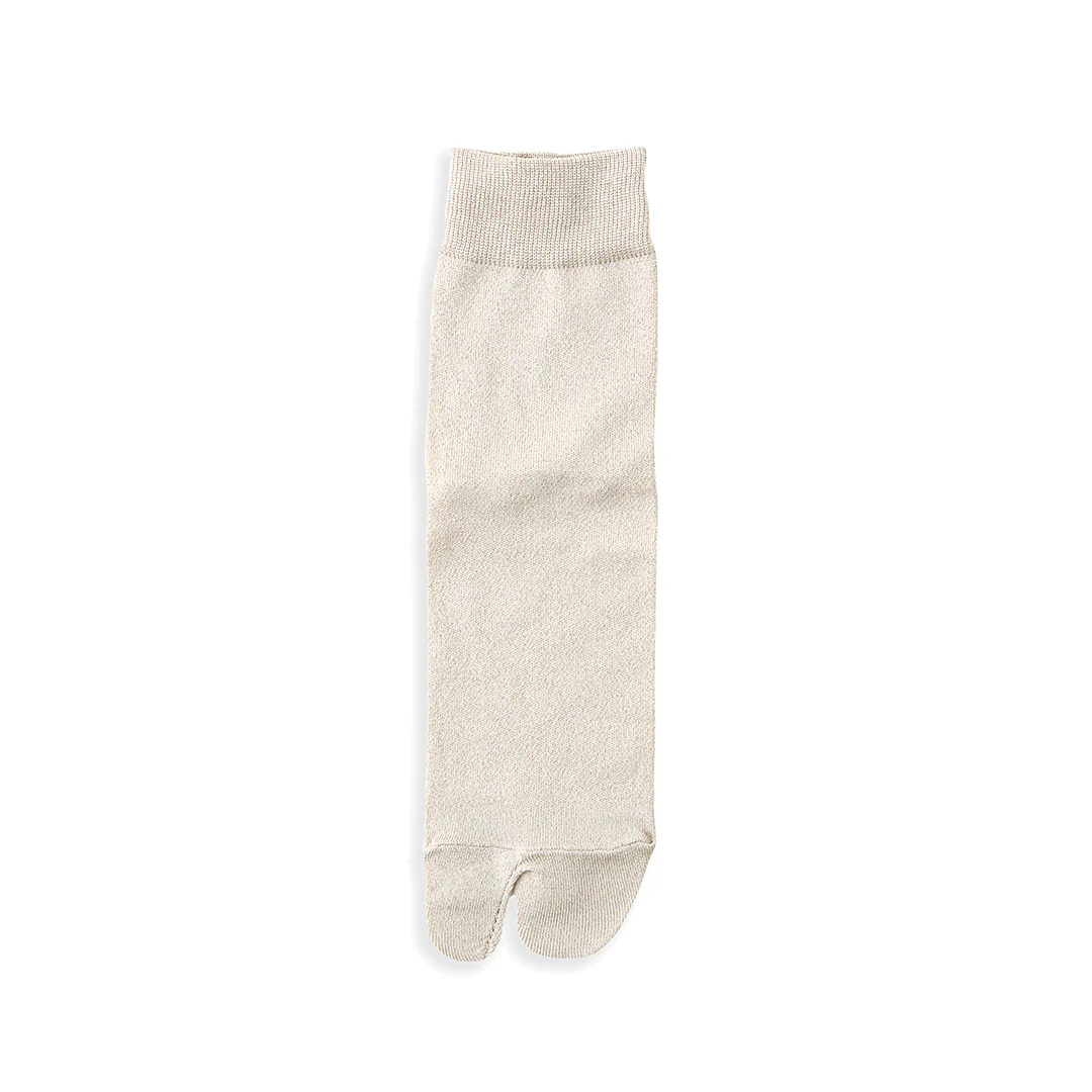011132662 Fine Sparkly Tabi Low Crew Socks - Image 8