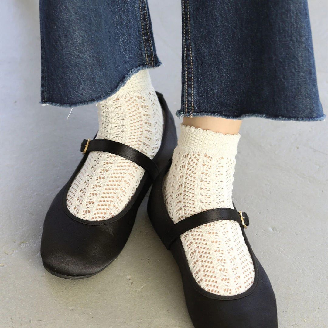 011132880 Irmack Mesh Ankle Socks S - Image 4