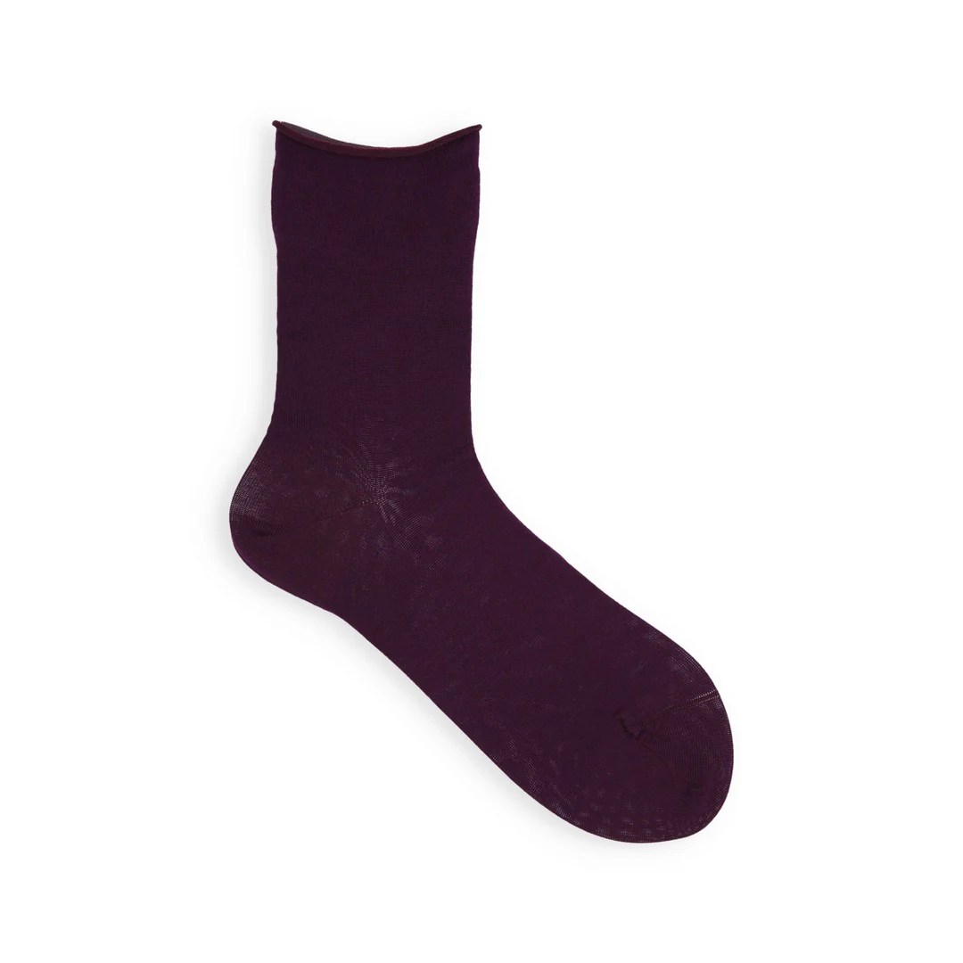 021131755 Fine Roll Top Low Crew Socks - Image 41