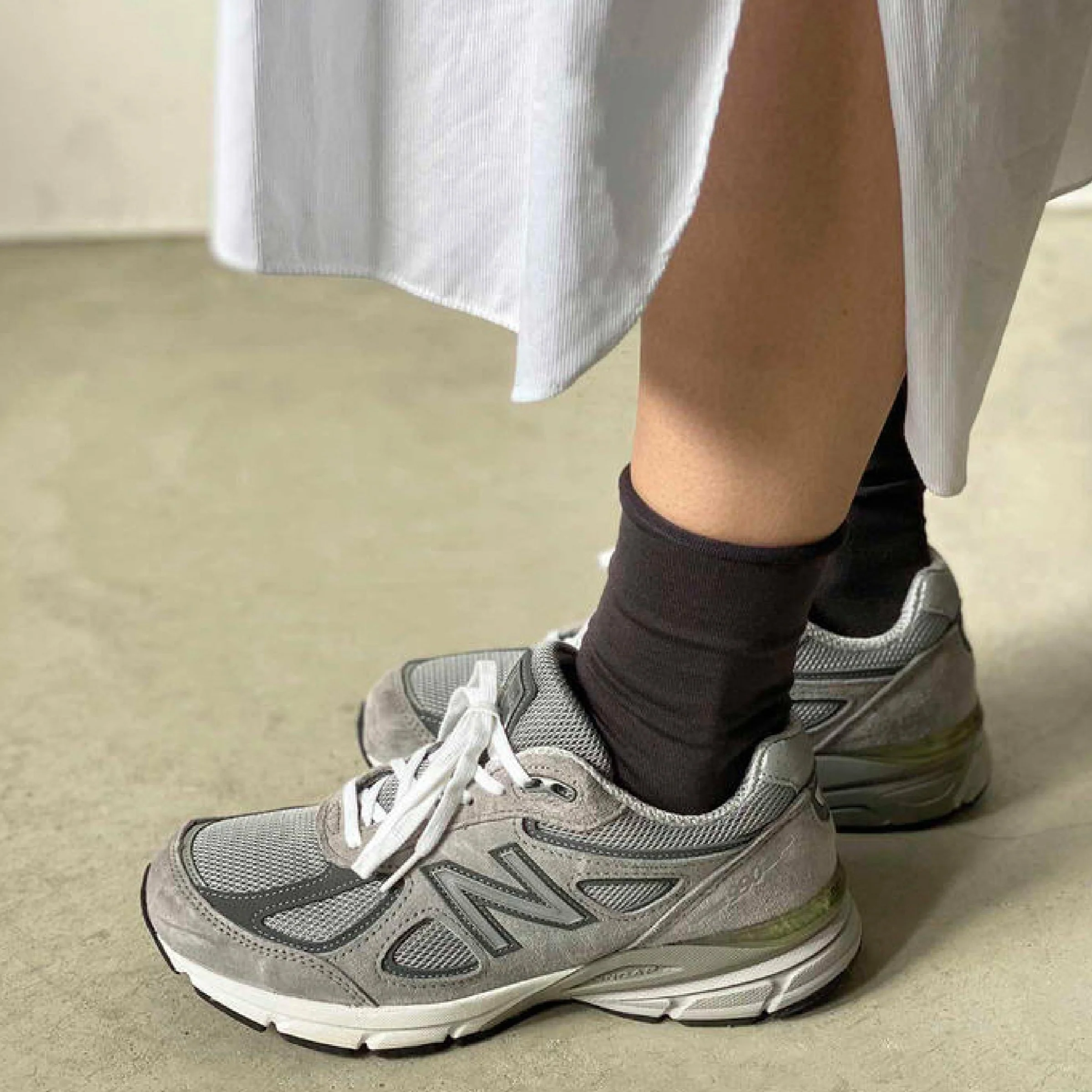 021131755 Fine Roll Top Low Crew Socks - Image 6