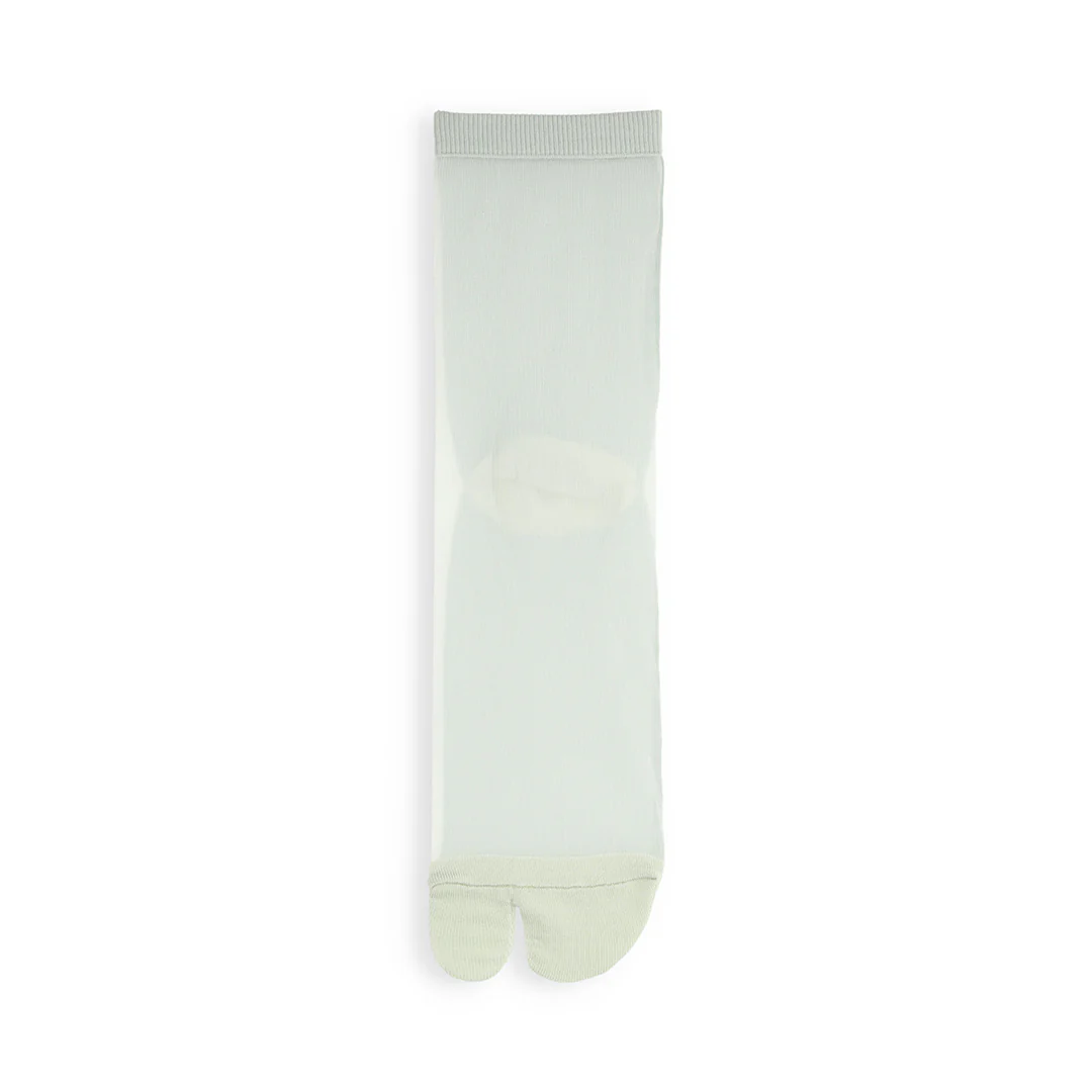 021131881 Sheer Bicolor Tabi Low Crew Socks S - Image 13