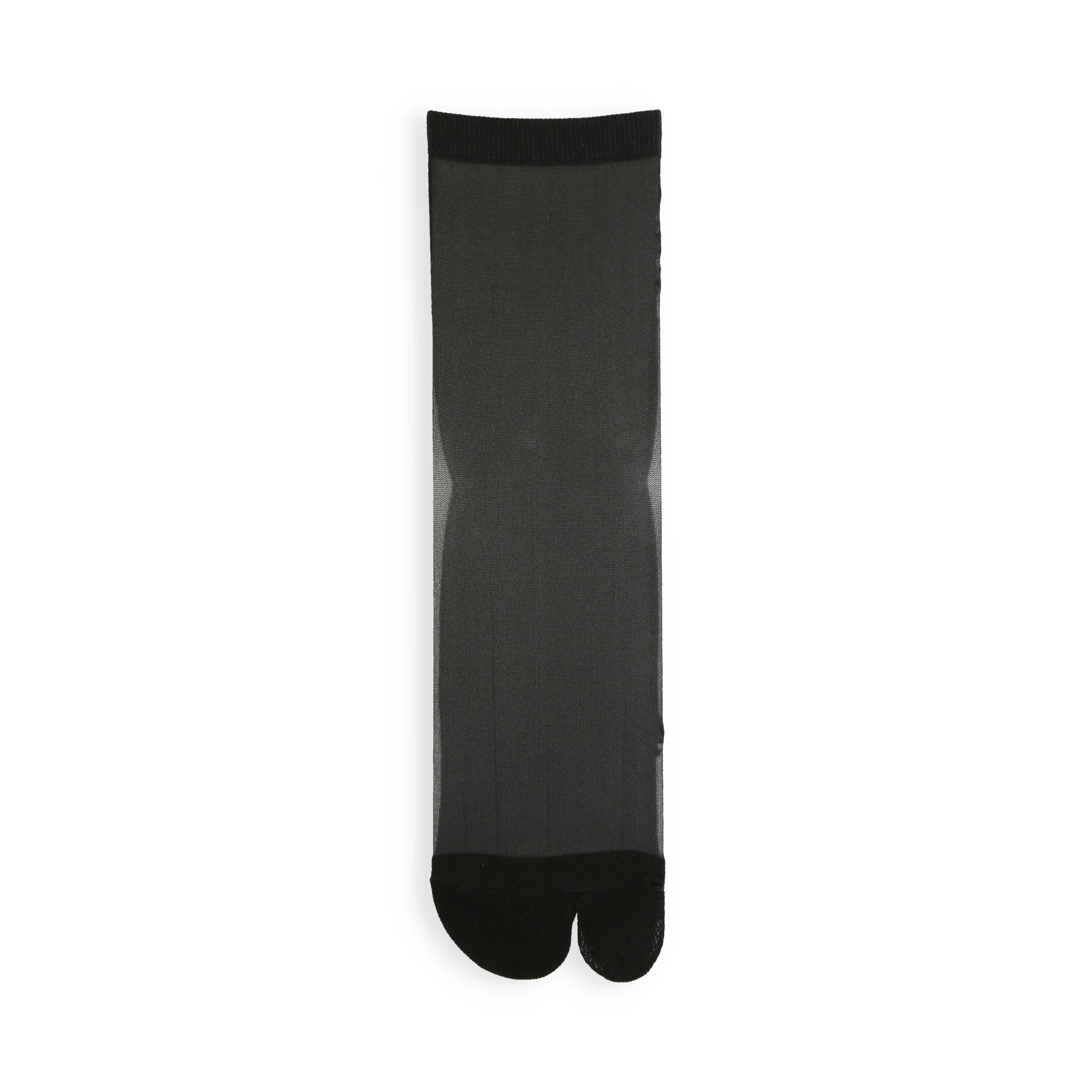021131881 Sheer Bicolor Tabi Low Crew Socks S - Image 6
