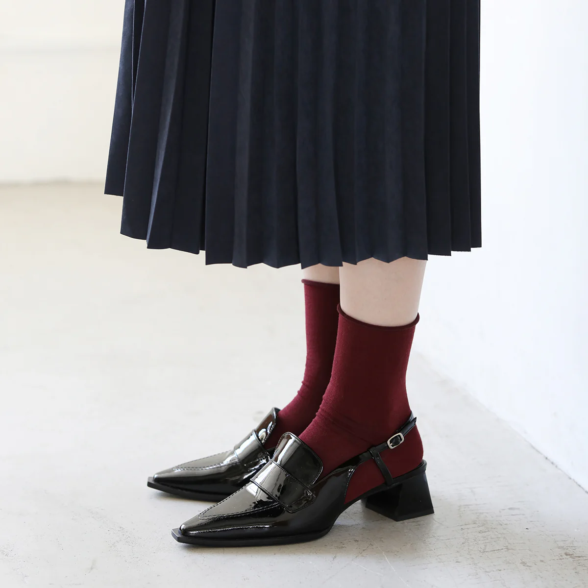 021132443 Premium Finest Merino Rolltop LC Socks S - Image 12