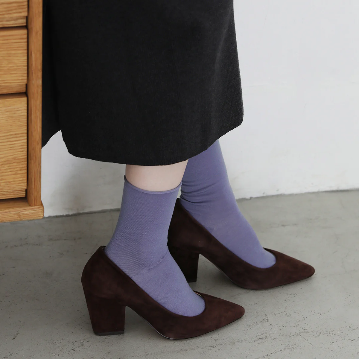 021132443 Premium Finest Merino Rolltop LC Socks S - Image 18