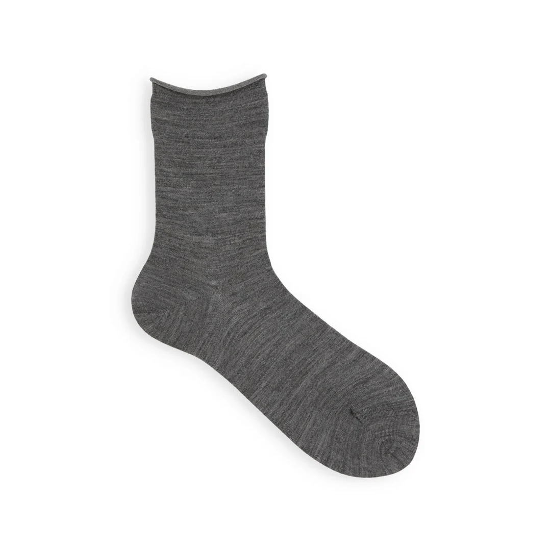 021132443 Premium Finest Merino Rolltop LC Socks S - Image 5
