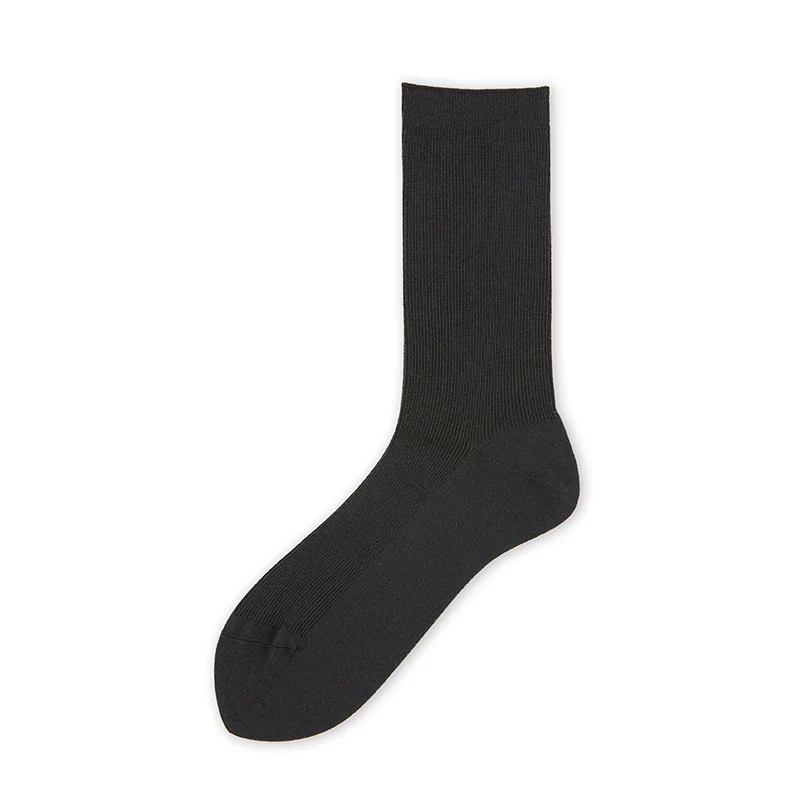 021140512 Luxe Merino Wool 1x1 Ribbed Crew Socks S - Image 13