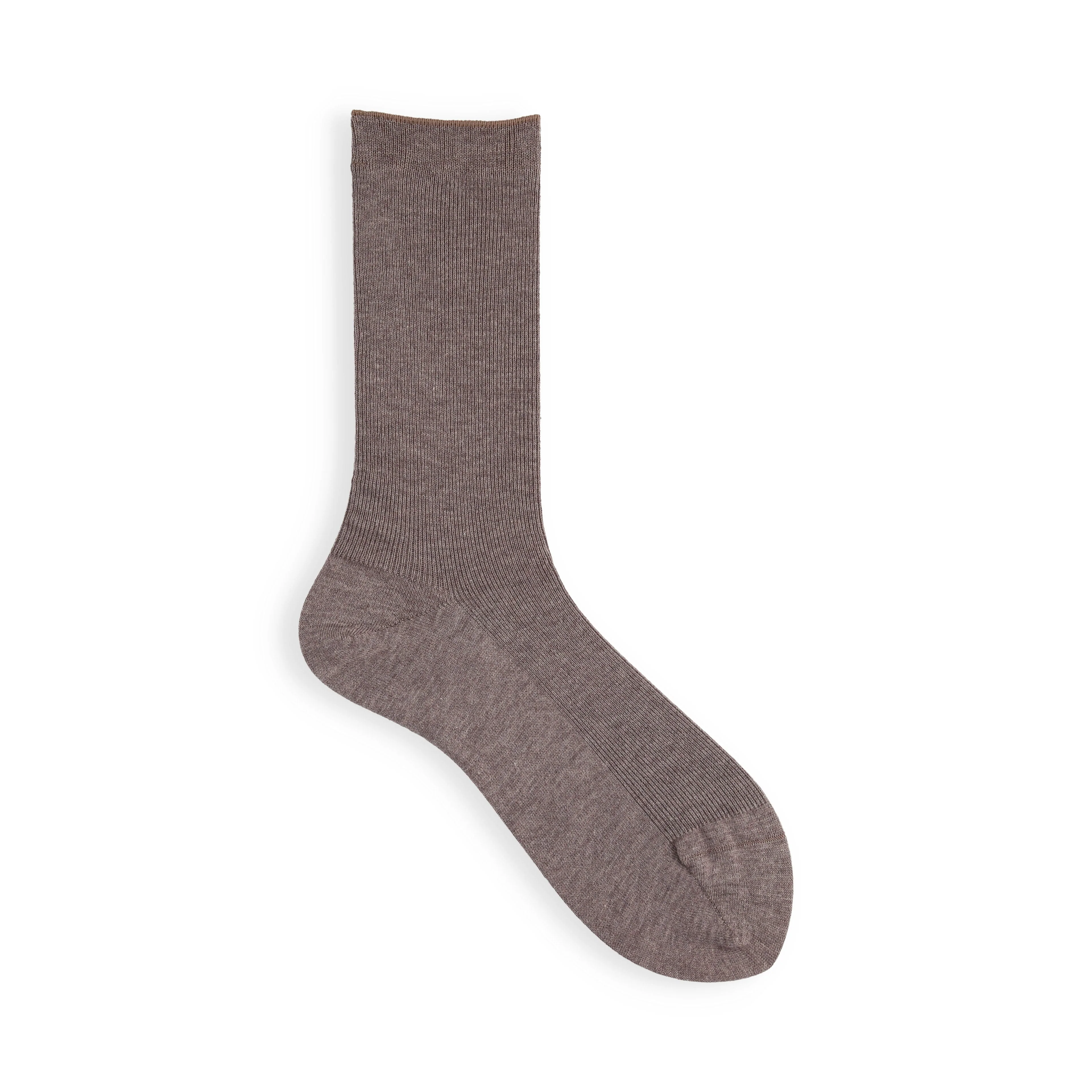 021140512 Luxe Merino Wool 1x1 Ribbed Crew Socks S - Image 17