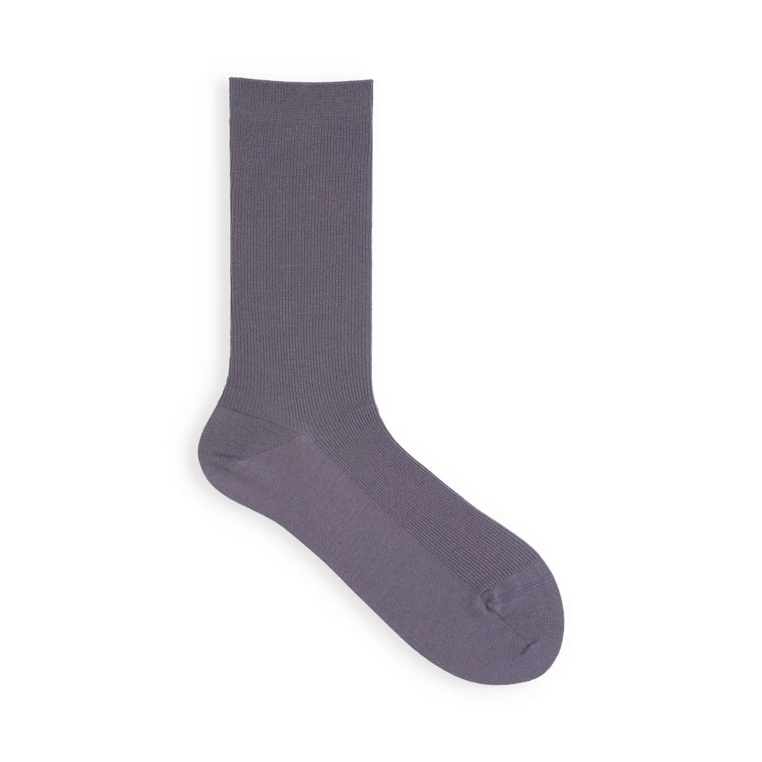 021140512 Luxe Merino Wool 1x1 Ribbed Crew Socks S - Image 20