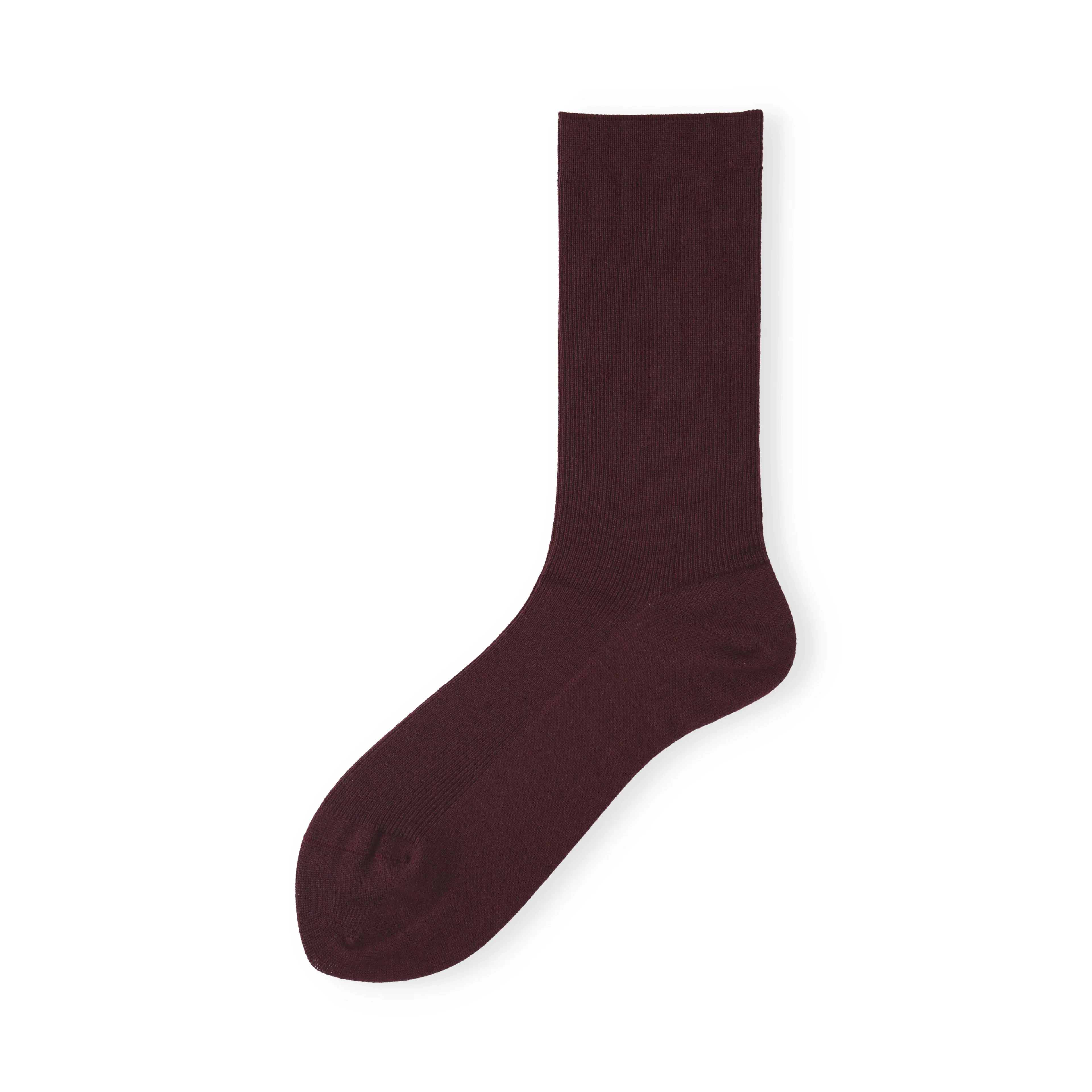 021140512 Luxe Merino Wool 1x1 Ribbed Crew Socks S - Image 6
