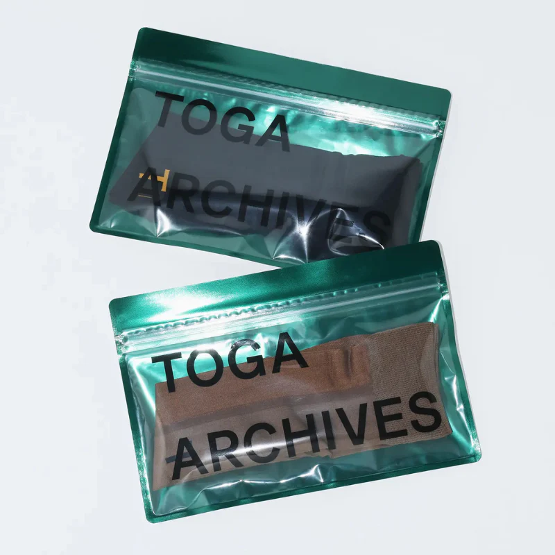 021141015 TOGA Collab Sheer Crew Socks - Image 4