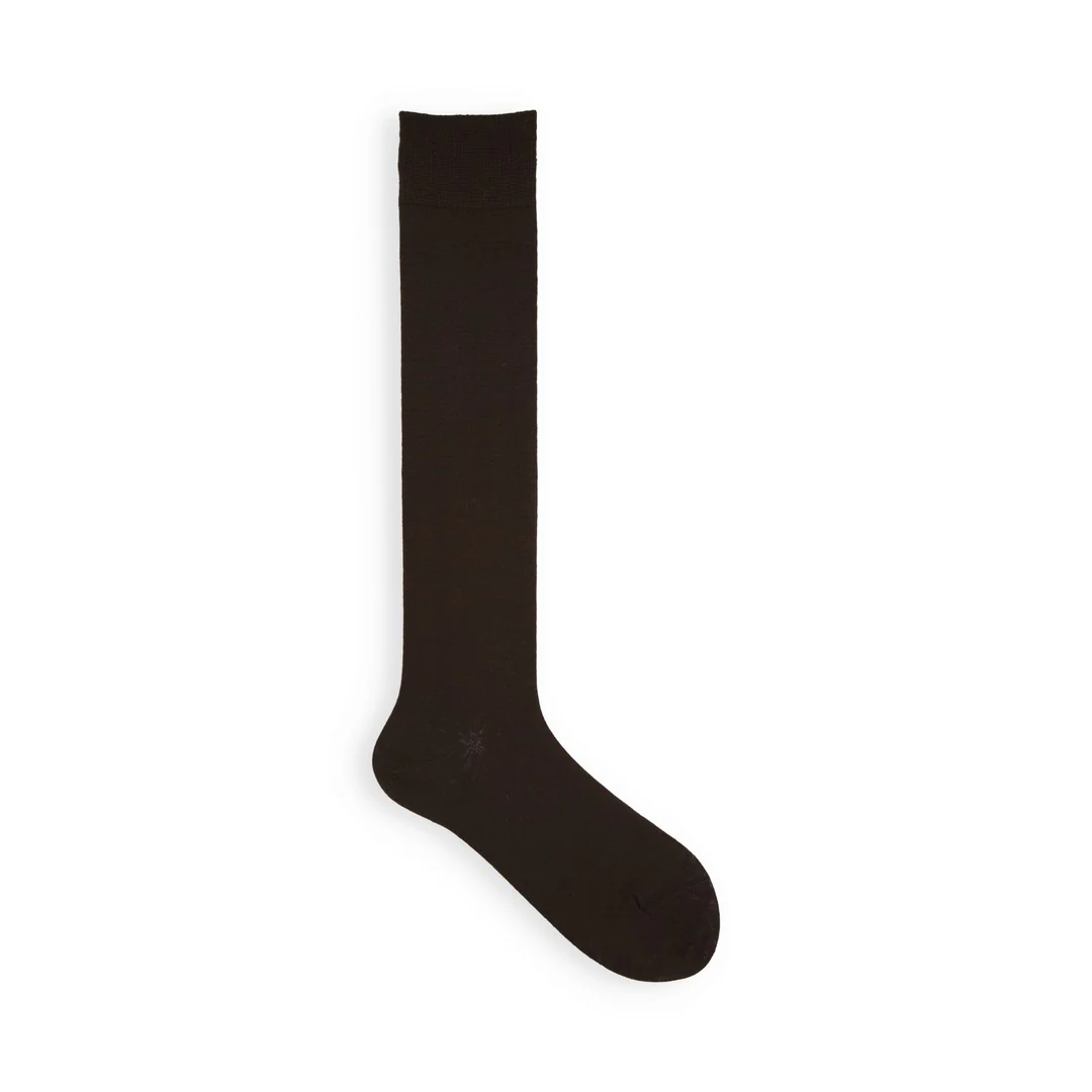 021170184 Premium Finest Wool Plain High Socks - Image 3