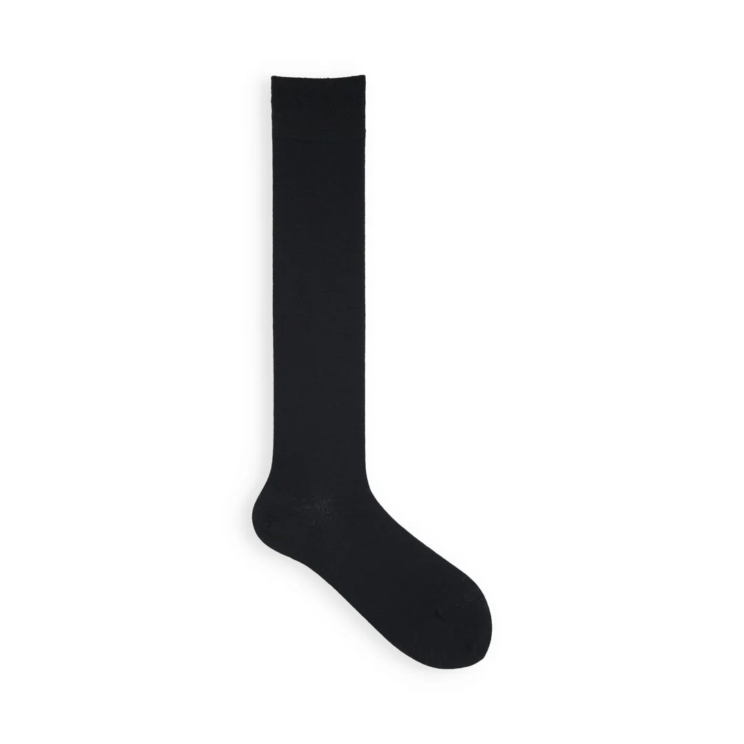 021170184 Premium Finest Wool Plain High Socks - Image 4