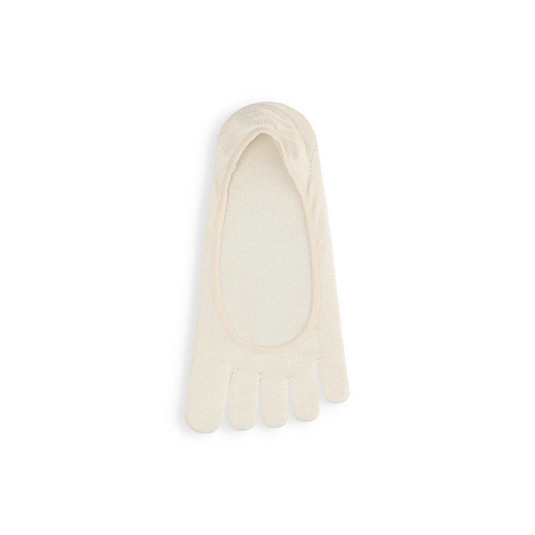 051110019 Silk Catechine Open Toe No-Show Socks M - Image 3