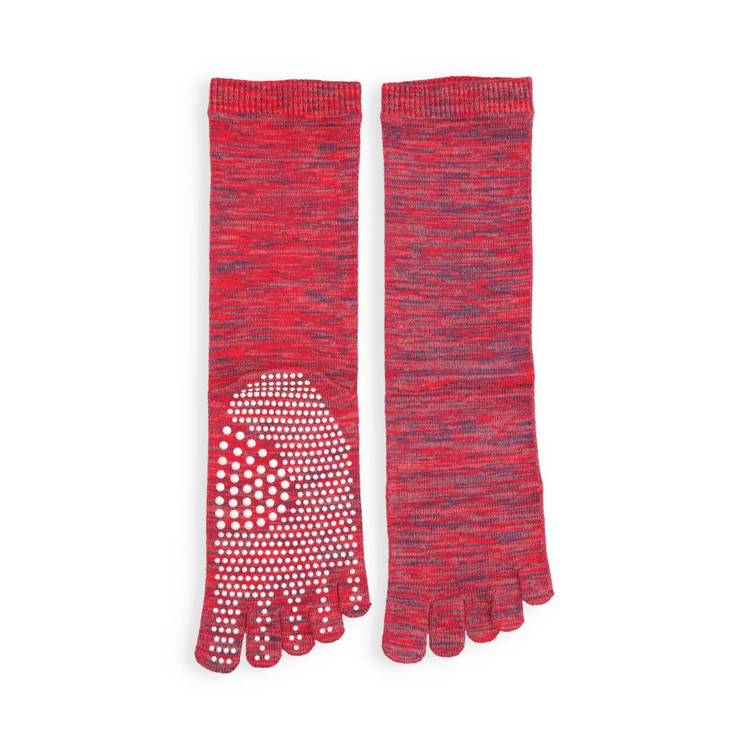 051140110 Reflexology Cotton Toe Crew Socks M - Image 5