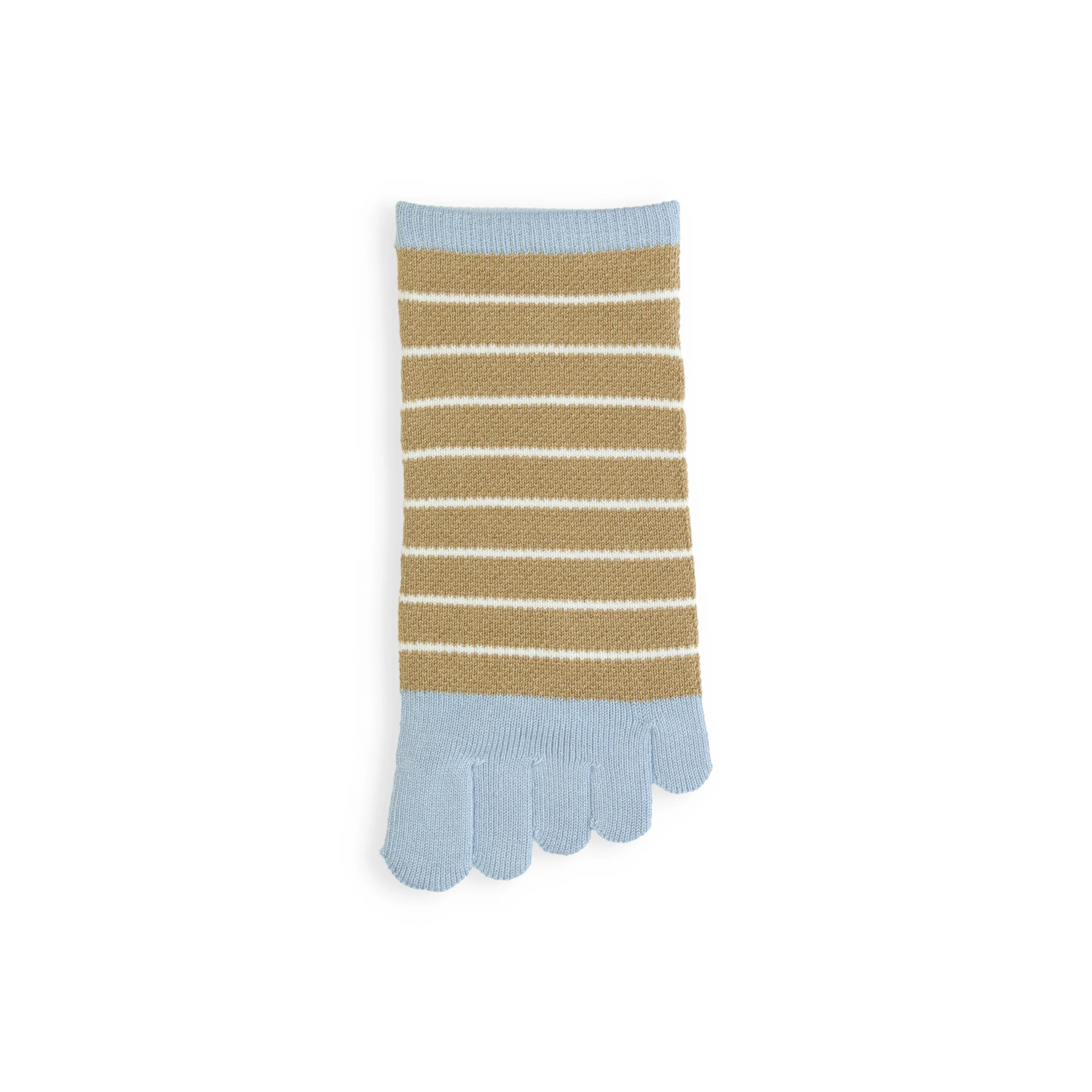 062120346 Mesh Fine Stripe Trainer Toe Socks M - Image 11