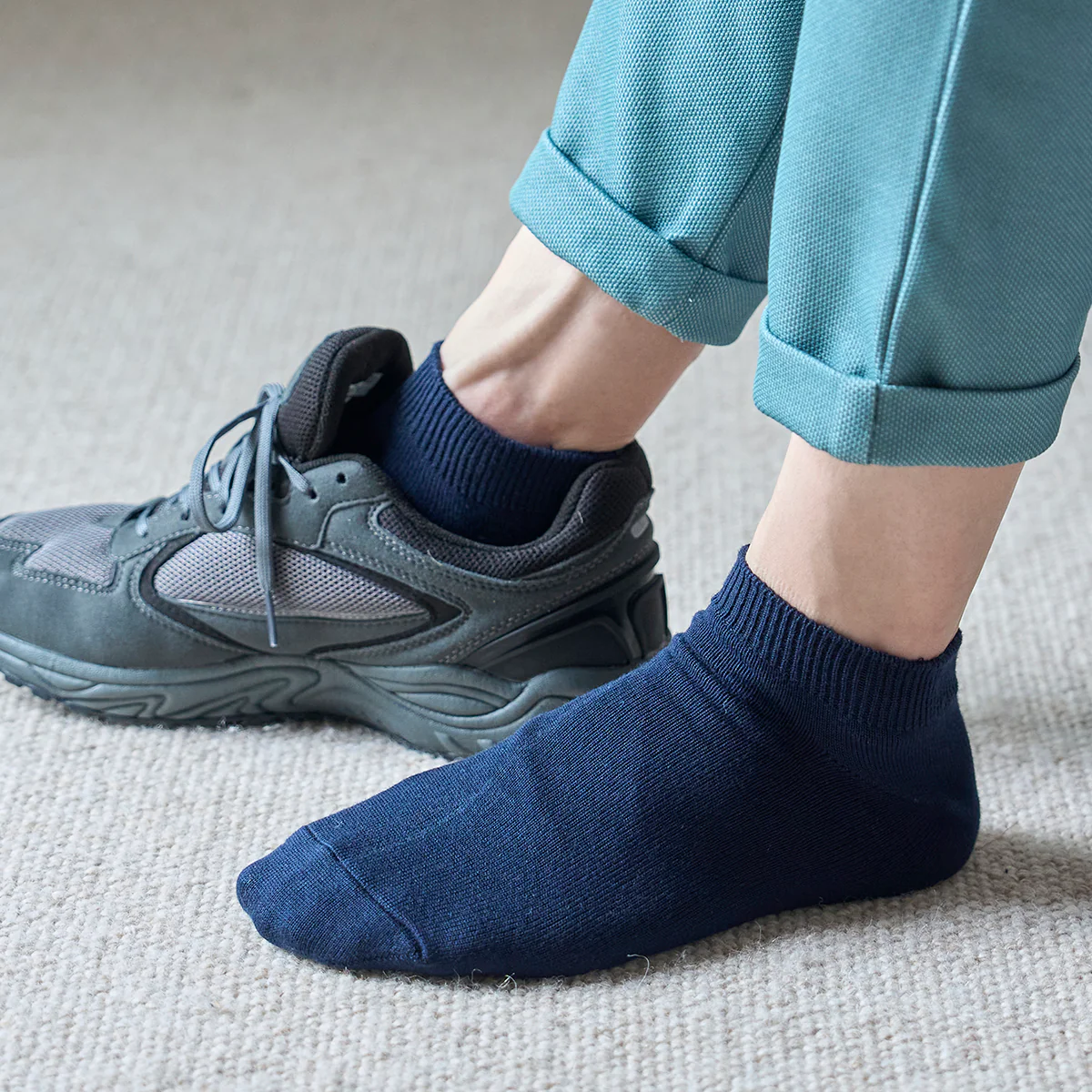 062120350 Plain Trainer Socks L - Image 3