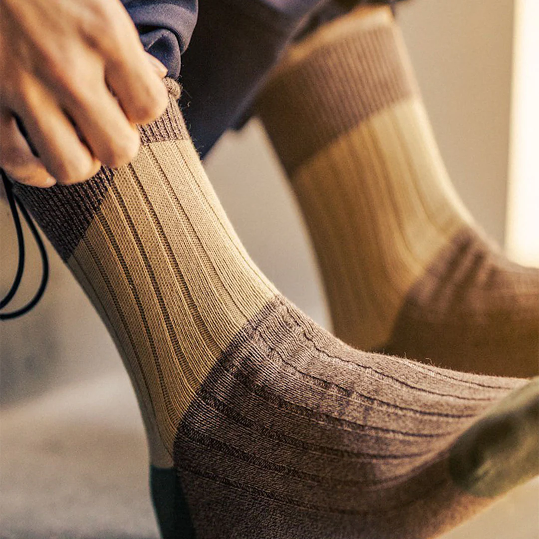 062131154 Bicolour Panel Rib Ankle Socks M - Image 14