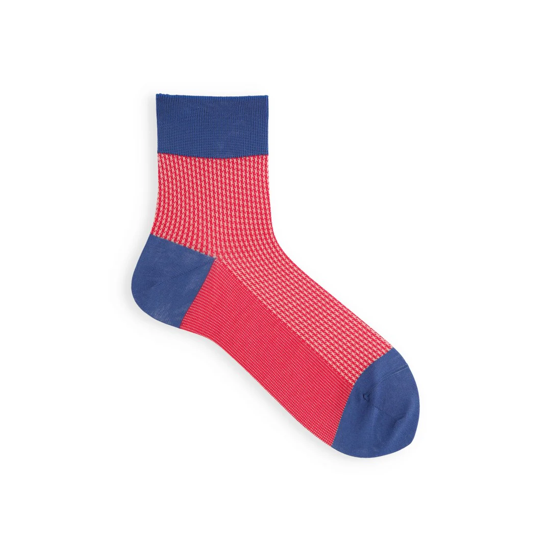 062131293 Jacquard Houndstooth Short Socks M - Image 5