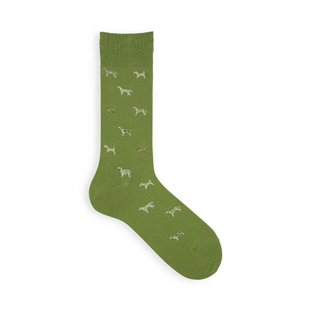 062140116 Dog Pattern Crew Socks M - Image 4
