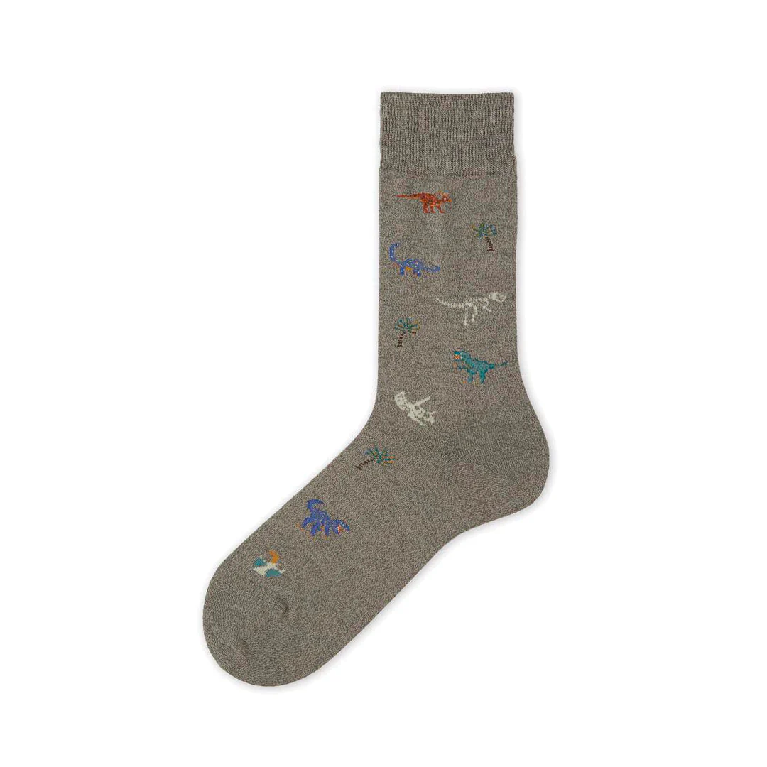 062142085 Dinosaur Pattern Crew Socks L - Image 4