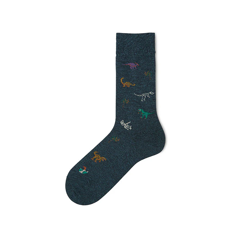 062142085 Dinosaur Pattern Crew Socks L - Image 8