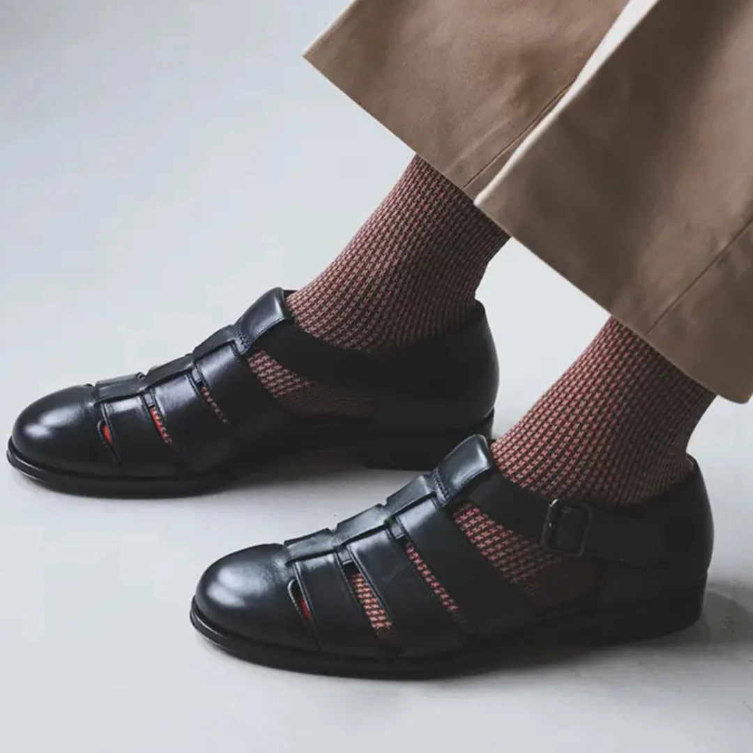062142088 JQ Houndstooth Crew Socks M - Image 6