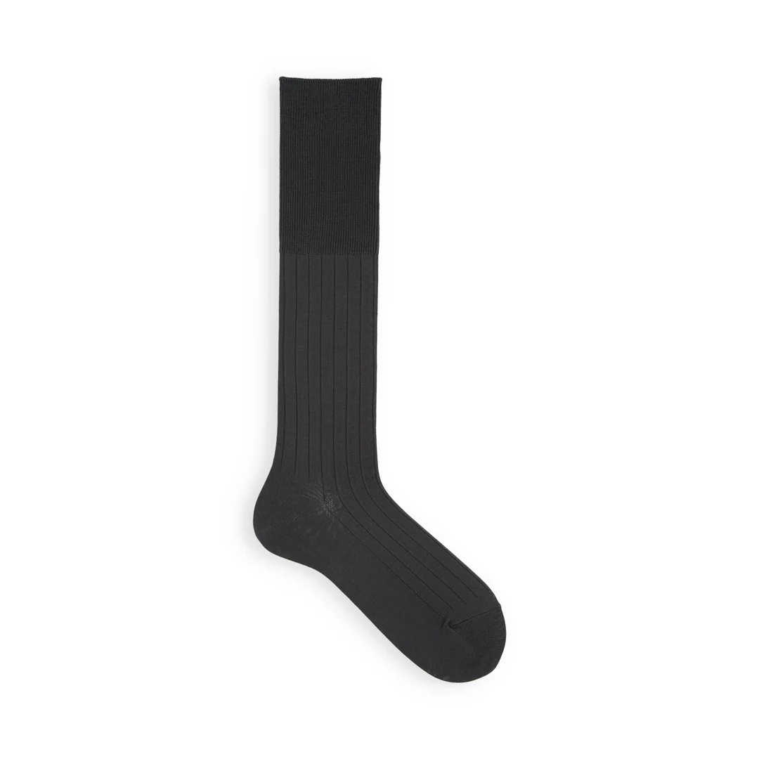 062170380 9x2 Ribbed Knee High Socks RS M - Image 3